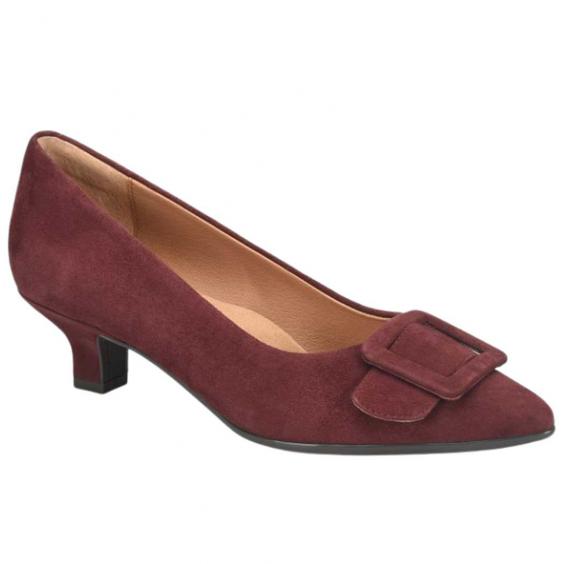 Sofft Sadie Kitten Heel Pump Damasco Red (Women's)