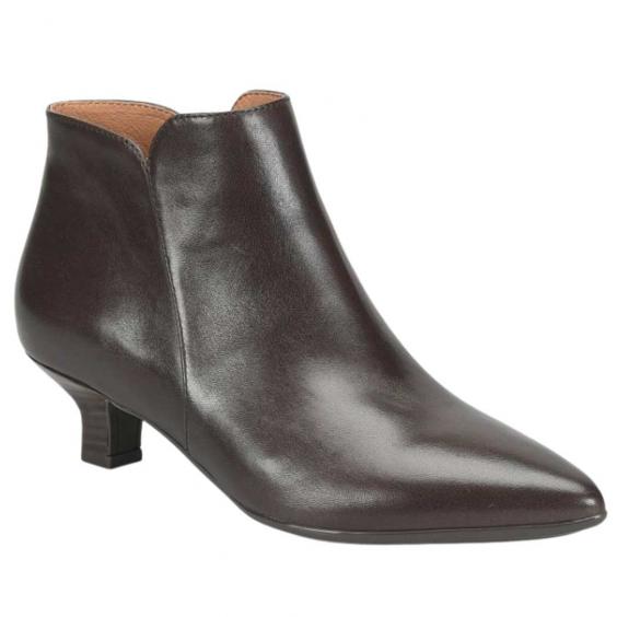 Sofft Sawyer Kitten Heel Ankle Boot Cocoa Brown (Women's)