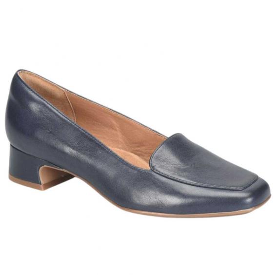 Sofft Lavender Heeled Loafer Sky Navy (Women's)