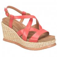 Sofft Devyn Wedge Sandal Red Coral (Women's)