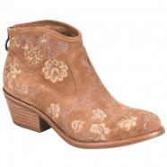Sofft Aisley Ankle Boot Brown Floral Embroidery (Women's)