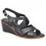 Sofft Gigi Wedge Sandal Black (Women's)