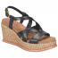 Sofft Devyn Wedge Sandal Black (Women's)