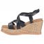 Sofft Devyn Wedge Sandal Black (Women's) 2
