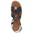 Sofft Devyn Wedge Sandal Black (Women's) 3