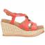 Sofft Devyn Wedge Sandal Red Coral (Women's) 1