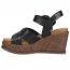 Sofft Dorathy Wedge Sandal Black (Women's) 2