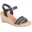 Sofft Inez II Wedge Sandal Black (Women's)