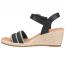 Sofft Inez II Wedge Sandal Black (Women's) 2