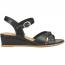 Sofft Summer Wedge Sandal Black (Women's) 1