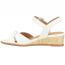 Sofft Summer Wedge Sandal White (Women's) 2