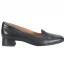Sofft Lavender Heeled Loafer Black (Women's) 1