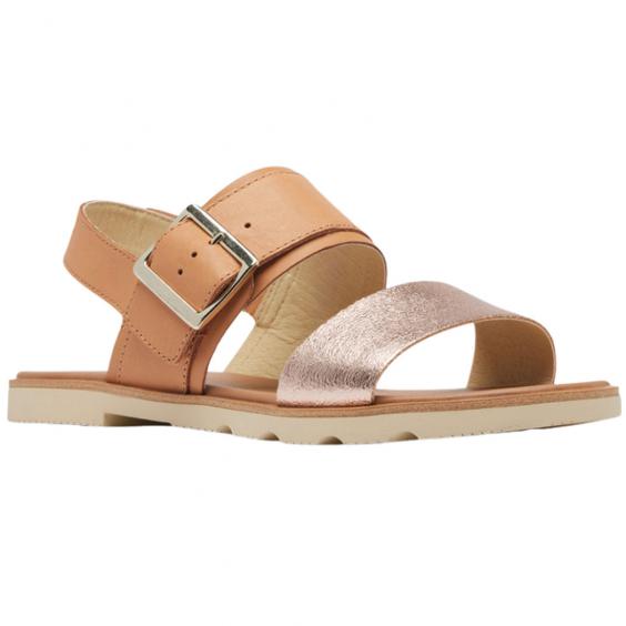 Sorel Ella III Slingback Sandal Honest Beige/ Honey White (Women's)