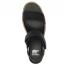 Sorel Joanie IV Y Strap Wedge Sandal Black/ Sea Salt (Women's) 3