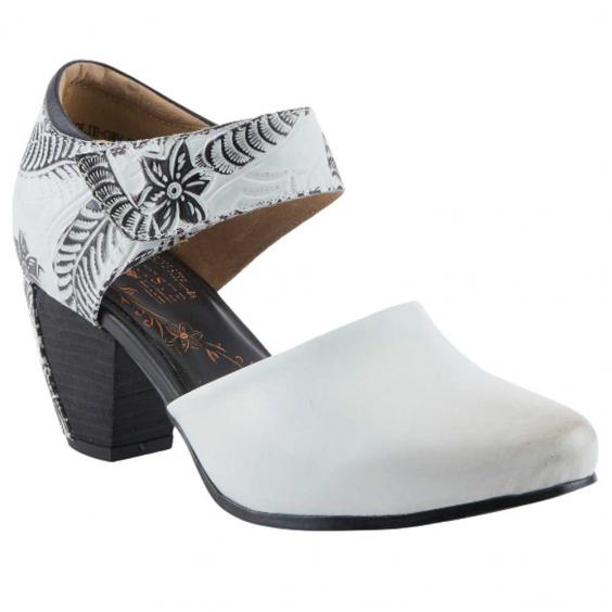 L'Artiste by Spring Step Toolie Mary-Jane Heel Off White Multi (Women's)