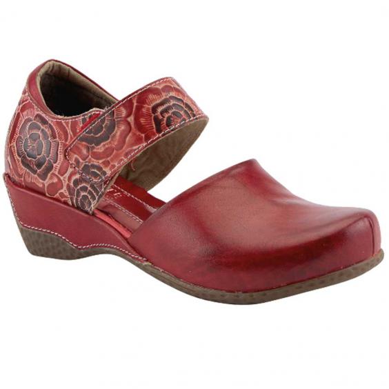 L'Artiste by Spring Step Gloss-Pansy Mary-Jane Red (Women's)
