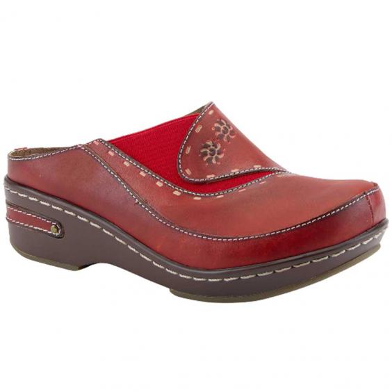 L'Artiste by Spring Step Chino Clog Red (Women's)