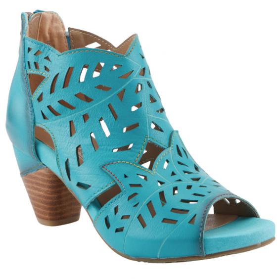 L'Artiste by Spring Step Icon Heeled Bootie Turquoise (Women's)