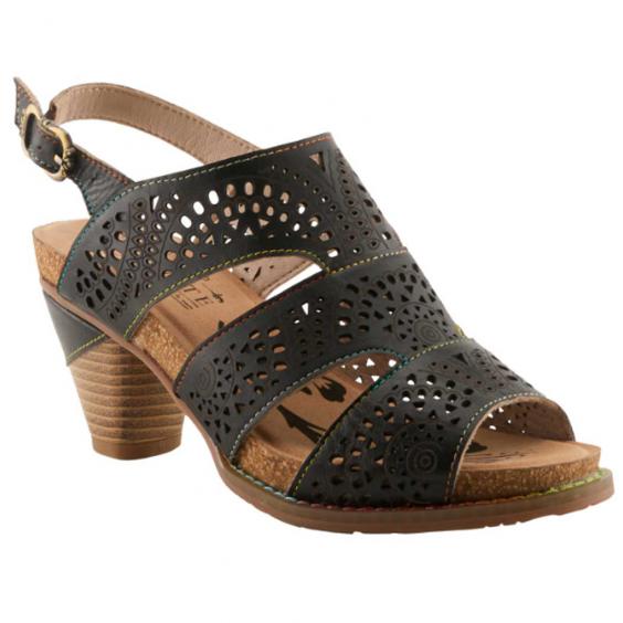 L'Artiste by Spring Step Perfdfection Heeled Sandal Black (Women's) L'Artiste by Spring Step Perfdfection Heeled Sandal Black (Women's)