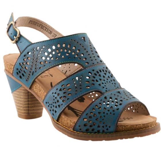 L'Artiste by Spring Step Perfdfection Heeled Sandal Blue (Women's)