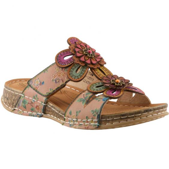L'Artiste by Spring Step Beaudie Artisan Sandal Tan Multi (Women's) L'Artiste by Spring Step Beaudie Artisan Sandal Tan Multi (Women's)