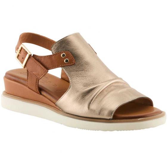 Spring Step Locals Wedge Sandal Bronze Multi (Women's)