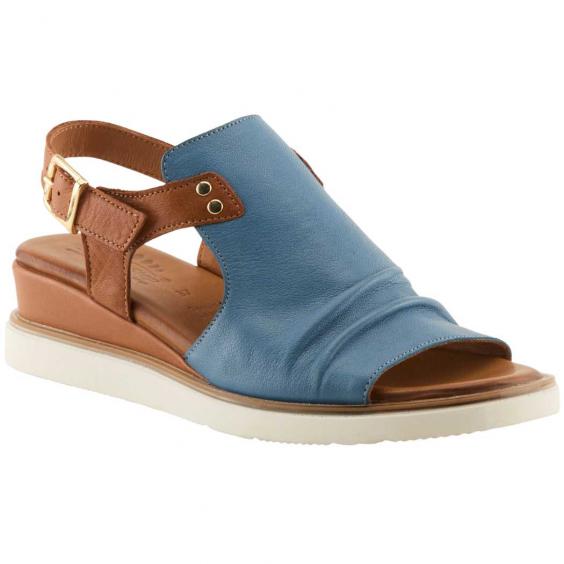 Spring Step Locals Wedge Sandal Denim Multi (Women's) Spring Step Locals Wedge Sandal Denim Multi (Women's)