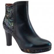 L'Artiste by Spring Step Marleigh Heeled Booties Black Multi (Women's)