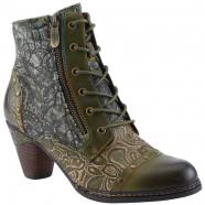 L'Artiste by Spring Step Avyanna Heeled Boot Olive Multi (Women's)