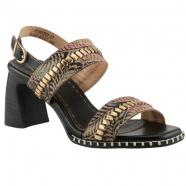 L'Artiste by Spring Step Starstud Heeled Sandal Black Multi (Women's)