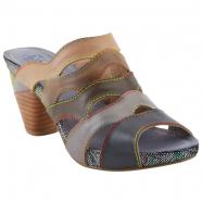 L'Artiste by Spring Step Pita Heeled Sandal Black Multi (Women's)