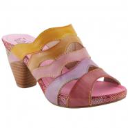 L'Artiste by Spring Step Pita Heeled Sandal Pink Multi (Women's)