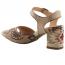 L'Artiste by Spring Step Sassyclass Heeled Sandal Beige (Women's) 5