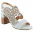 L'Artiste by Spring Step Pinwheel Heeled Sandal Off White (Women's)