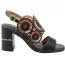 L'Artiste by Spring Step Pinwheel Heeled Sandal Black (Women's) 1