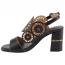 L'Artiste by Spring Step Pinwheel Heeled Sandal Black (Women's) 2