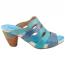 L'Artiste by Spring Step Pita Heeled Sandal Turquoise (Women's) 1