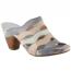 L'Artiste by Spring Step Pita Heeled Sandal Slate Multi (Women's)