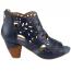 L'Artiste by Spring Step Icon Heeled Bootie Navy (Women's) 1