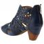 L'Artiste by Spring Step Icon Heeled Bootie Navy (Women's) 5