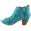 L'Artiste by Spring Step Icon Heeled Bootie Turquoise (Women's) 2