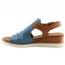 Spring Step Locals Wedge Sandal Denim Multi (Women's) 2