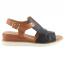 Spring Step Locals Wedge Sandal Black Multi (Women's) 1