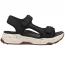 Taos Super Side Sandal Black Emboss (Women's) 1