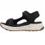 Taos Super Side Sandal Black Emboss (Women's) 2