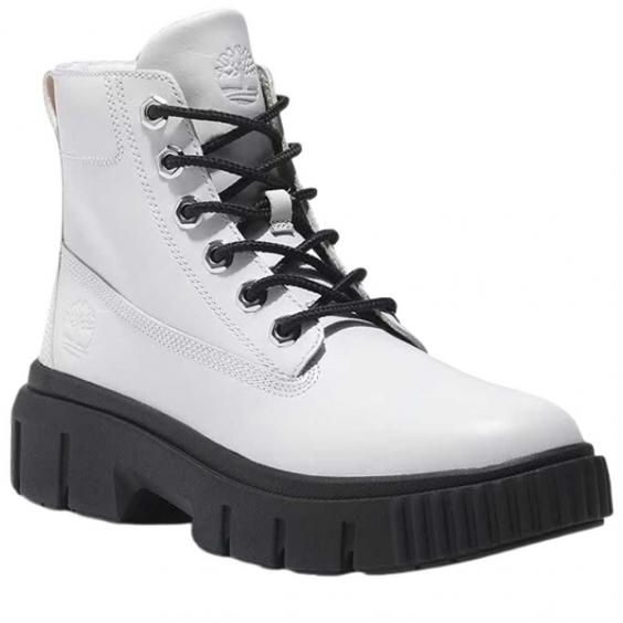 Timberland Greyfield Leather Boot White (Women's)