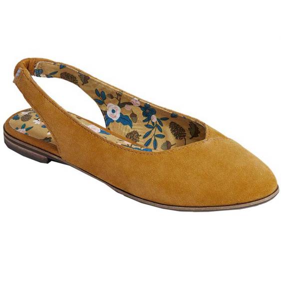 TOMS Shoes Julie Slingback Buckthorn Brown Suede 10015783 (Women's)