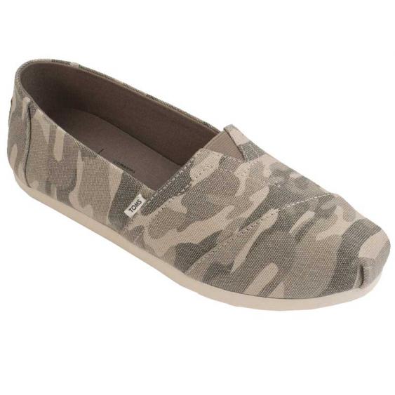 TOMS Shoes Alpargata Grey Camo 10016101-020 (Women's)