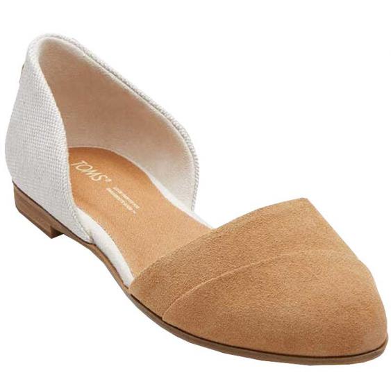 TOMS Shoes Jutti Dorsay White/Natural 10017919-200 (Women's)