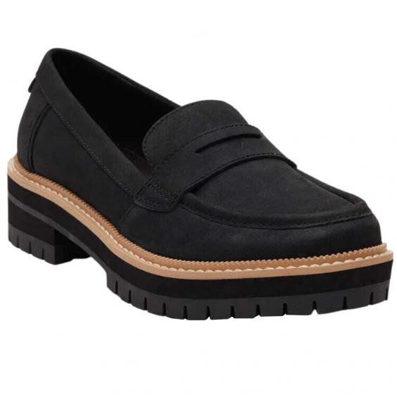 TOMS Shoes Cara Loafer Black (Women's)